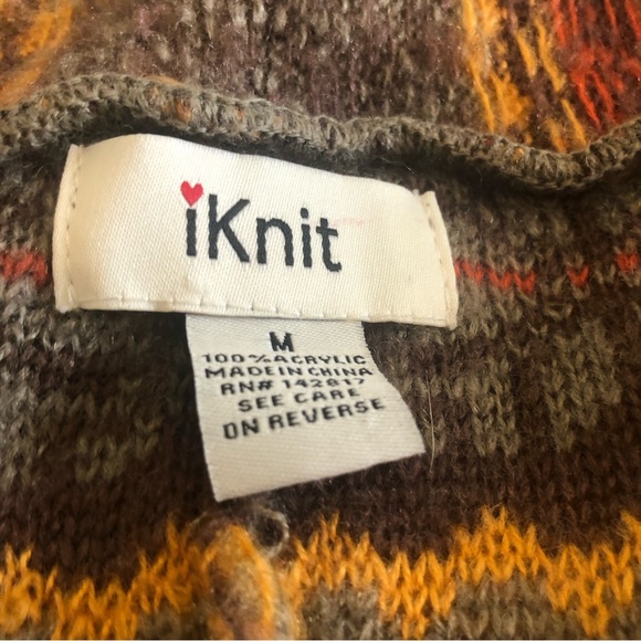 IKnit Multi Colored Open Cardigan - Picture 3 of 6